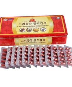 Viên Hồng Sâm Nhung Hươu Linh Chi Đông Trùng Hạ Thảo Insam Korean Red Ginseng Gold Capsule 120 Viên